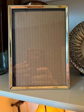 Vintage brass Metal Picture Frame